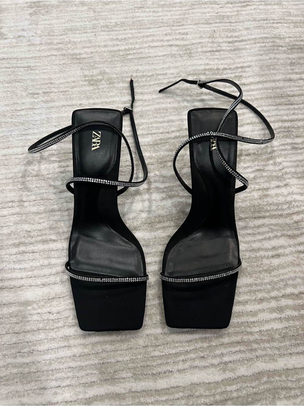 Rhinestone Strappy Heels